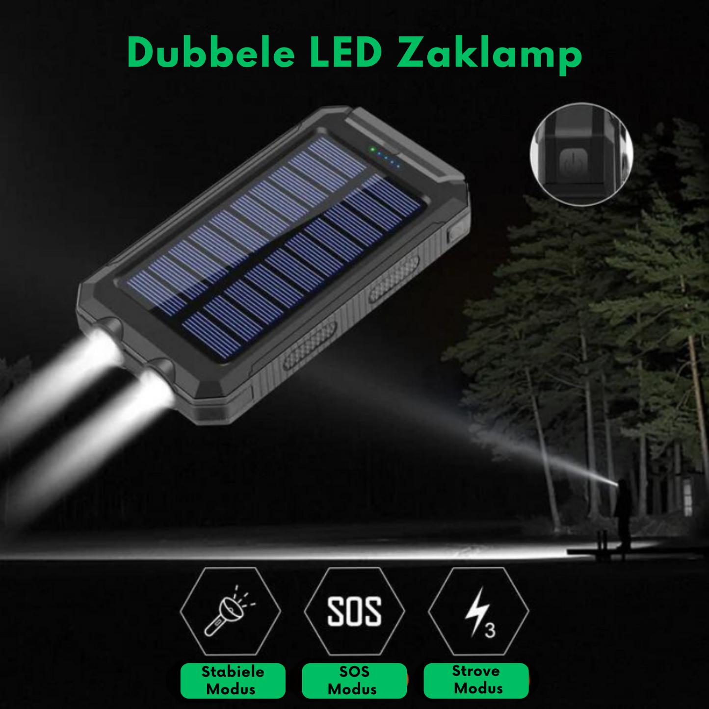 Zon-Oplaadbare Powerbank | Snel en Essentieel!