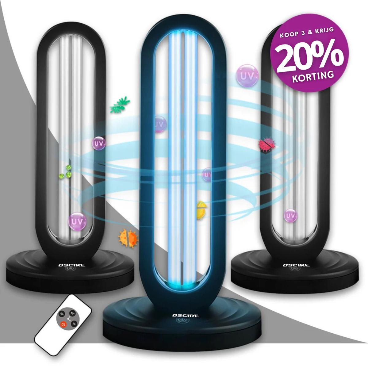 UVI Tower - UV-licht desinfectieapparaat & ultraviolet lamp