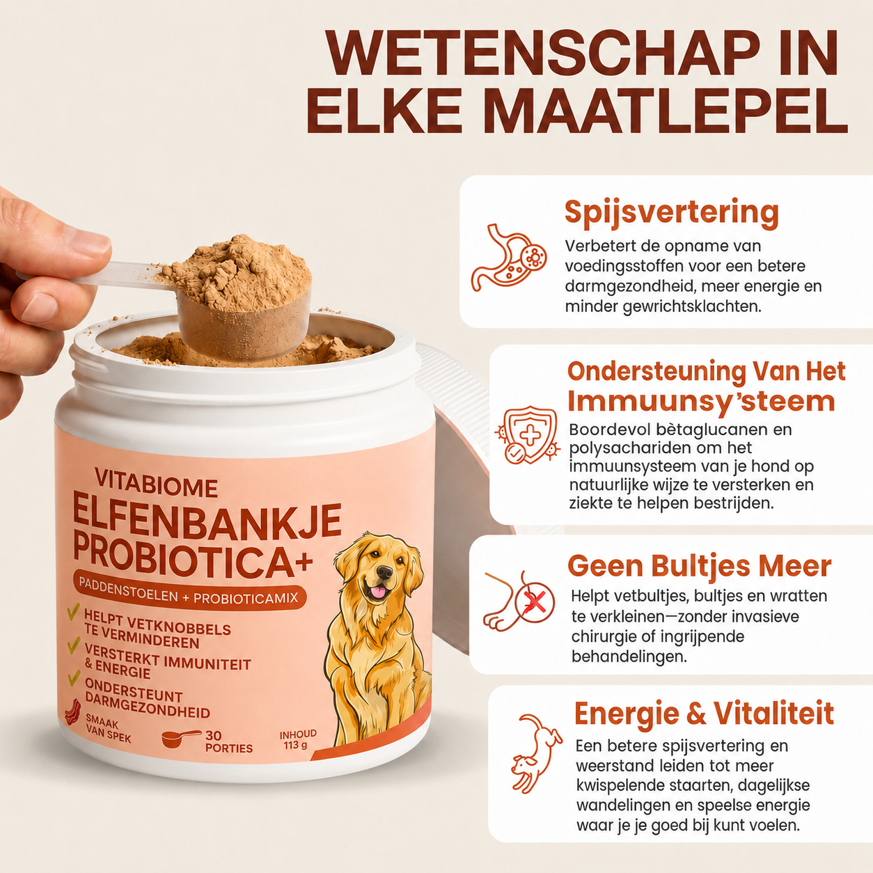 VitaBiome | Turkey tail-probioticum voor honden