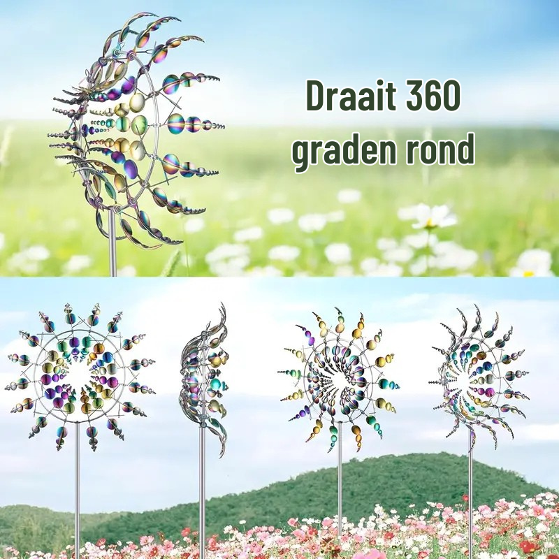 ZonneDans Windspinner — Magische Tuindecoratie met Beweging en Glans