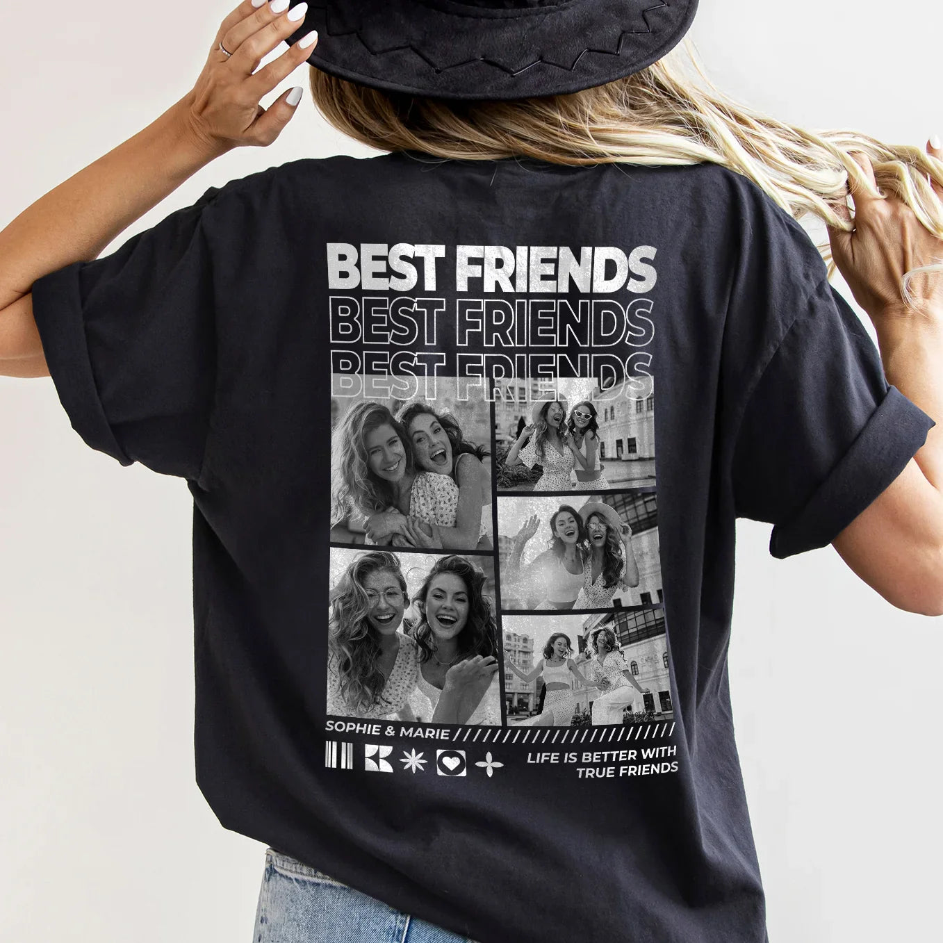 Gepersonaliseerd T-Shirt "BESTIES"