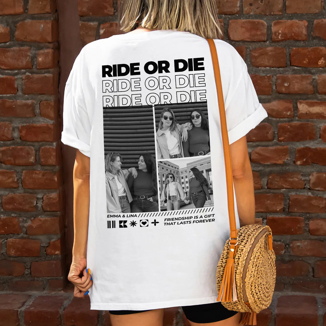 Gepersonaliseerd T-Shirt "BESTIES"