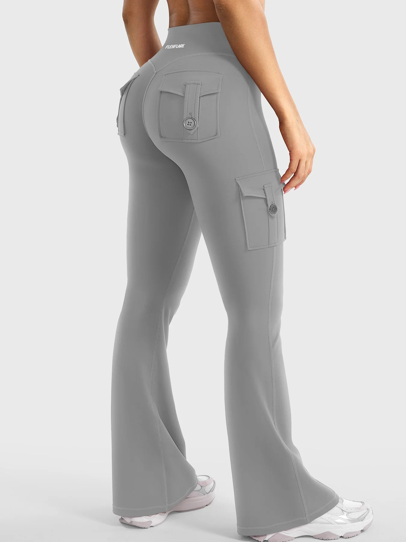 FlexFlare | Cargo Legging - Lichtgrijs