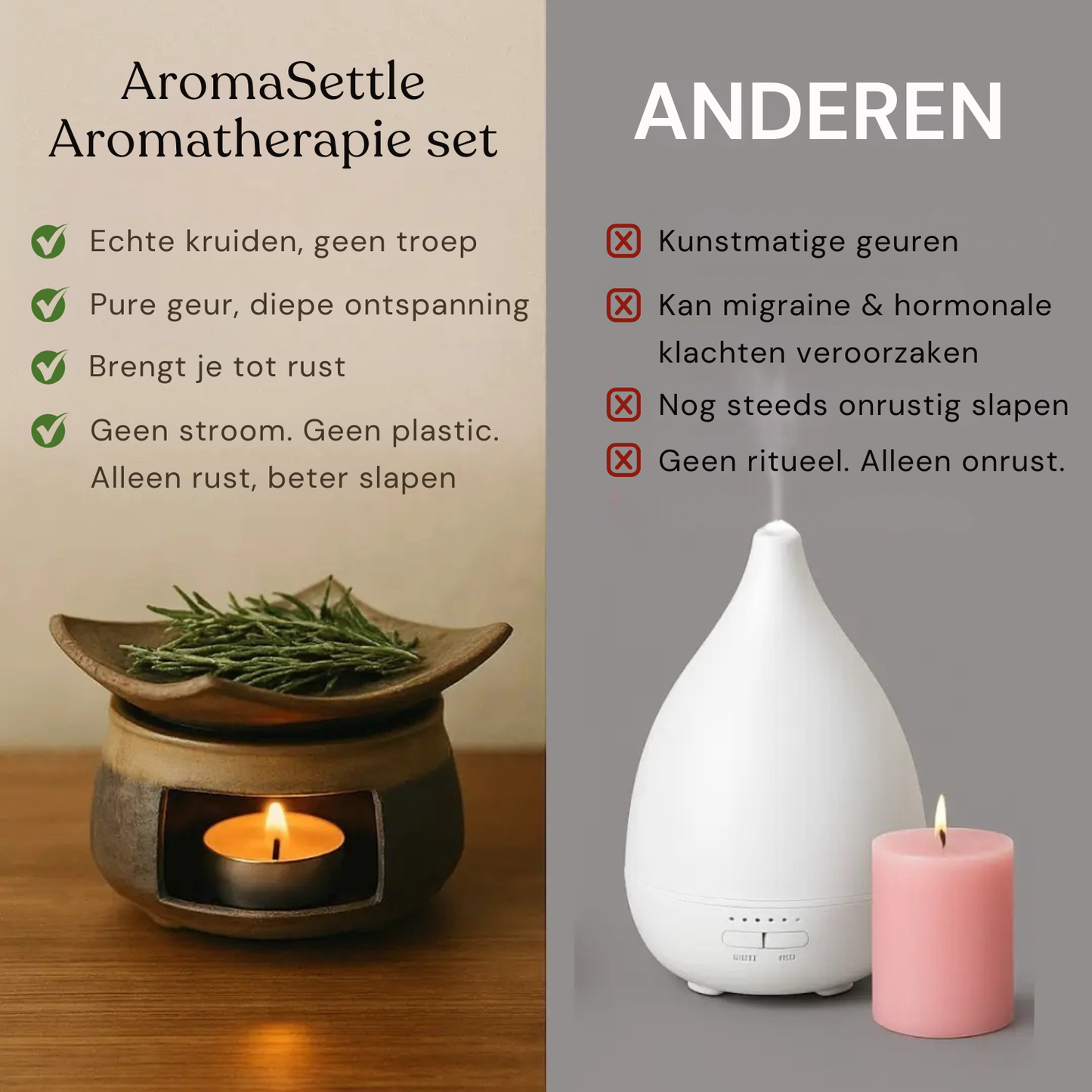 AromaSettle | Botanische aromatherapie Set