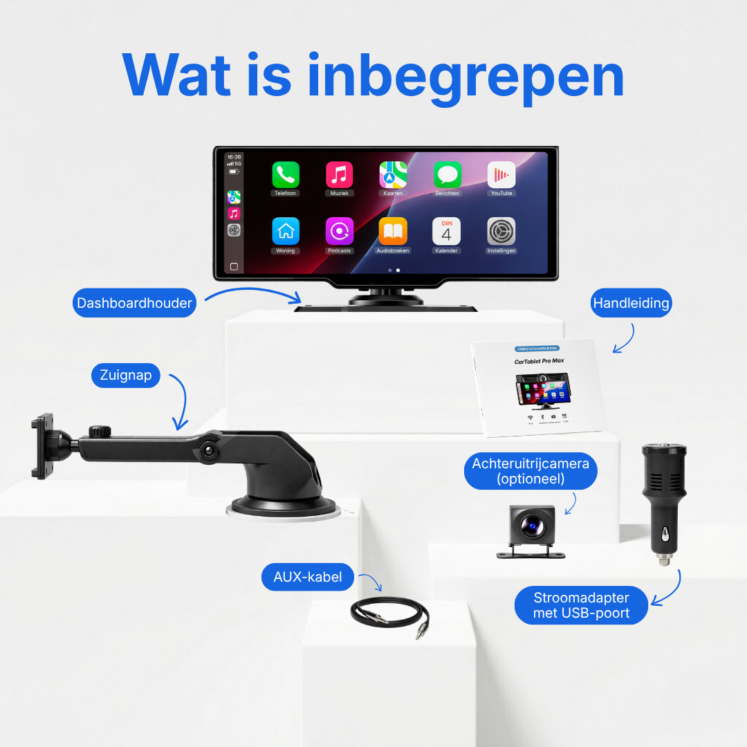 CarTablet Pro Max | De smartphone dashboard-interface
