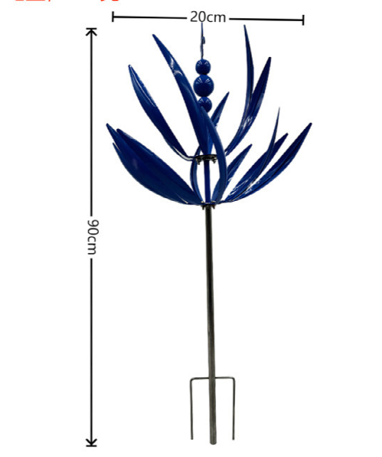 Blauwe Lotus Windspinner – Laat je Tuin Tot Leven Komen