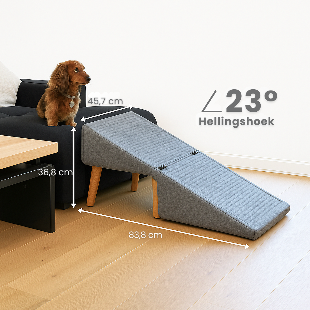 DuoDog Luxe Poef & Loopplank – Comfortabel Opstapje voor uw Hond