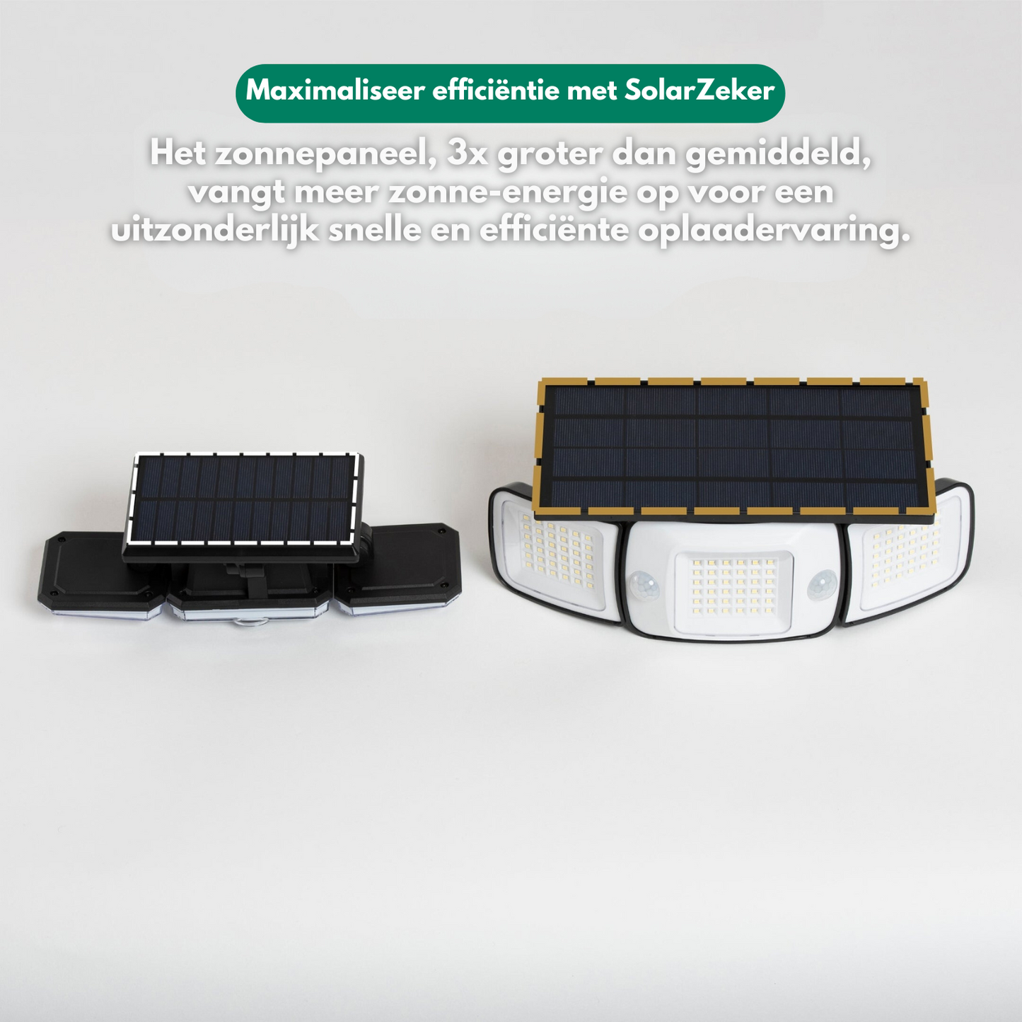 SolarZeker | Buitenlamp op Zonne-Energie met Bewegingsdetectoren