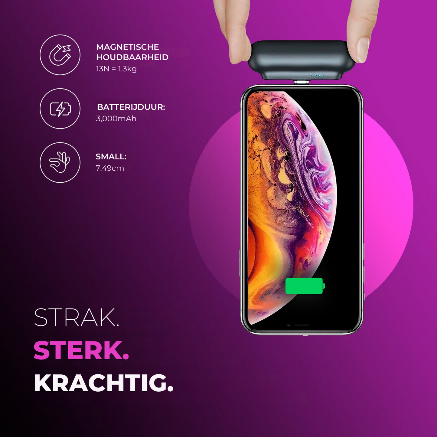 Klik Oplader | Universale Magnetische Powerbank
