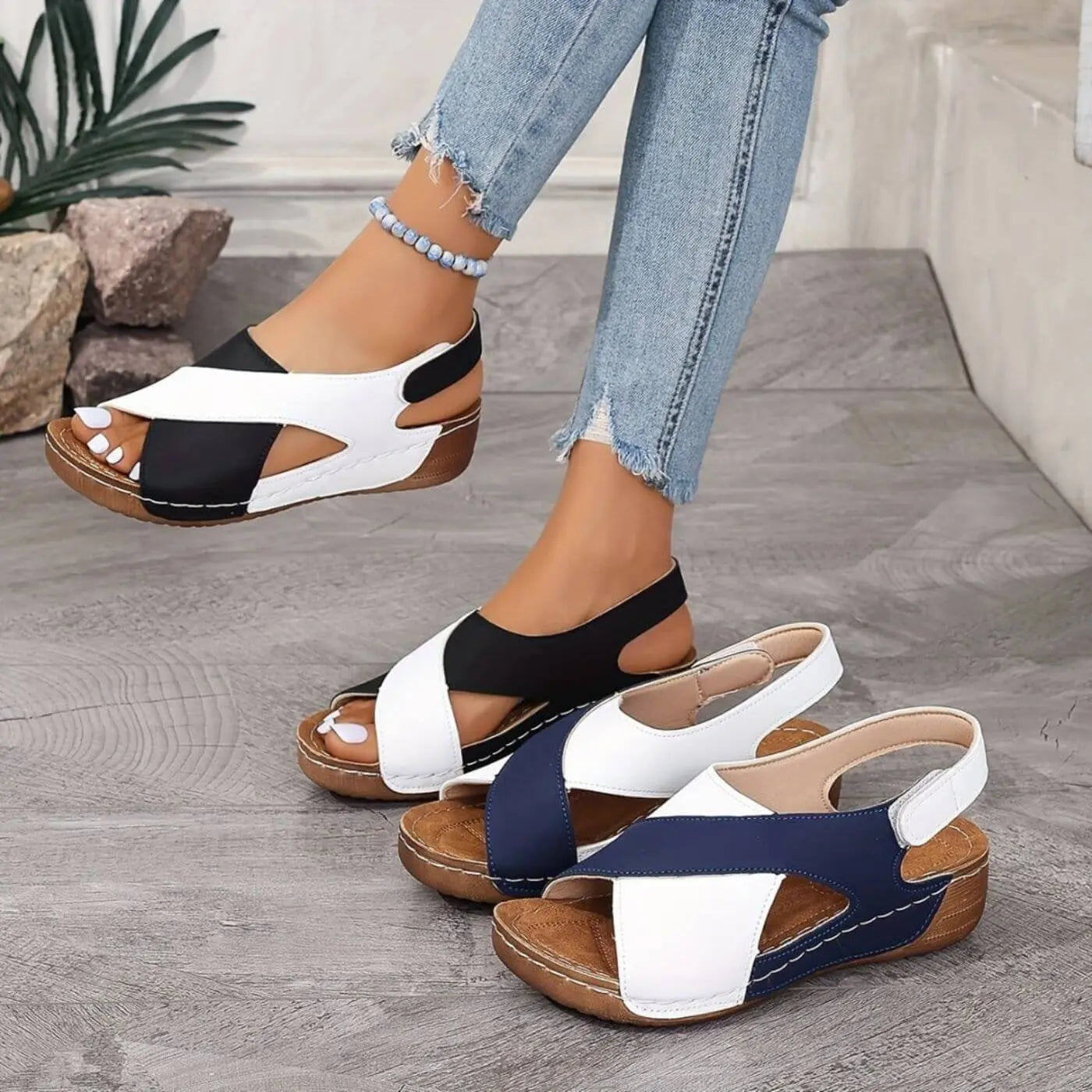 Nicole – Comfortabele sandalen met open neus