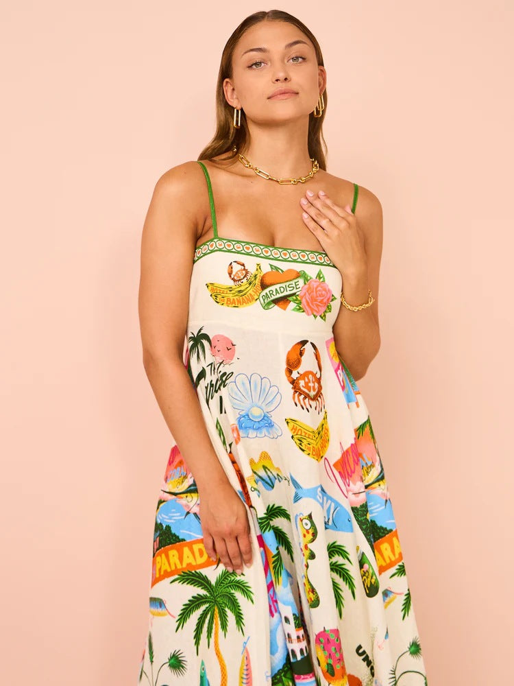 Zomerse Paradise Jurk
