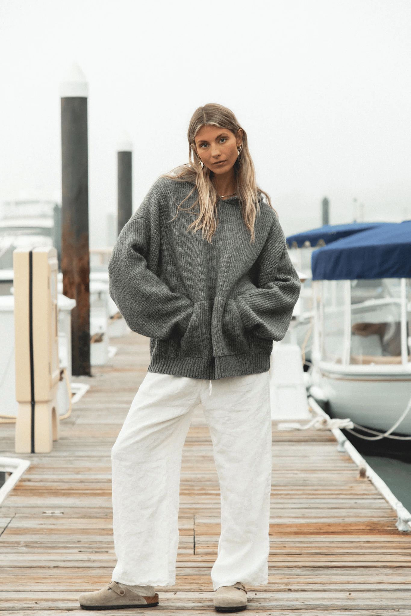 Zachte Gebreide Sweater Hoodie