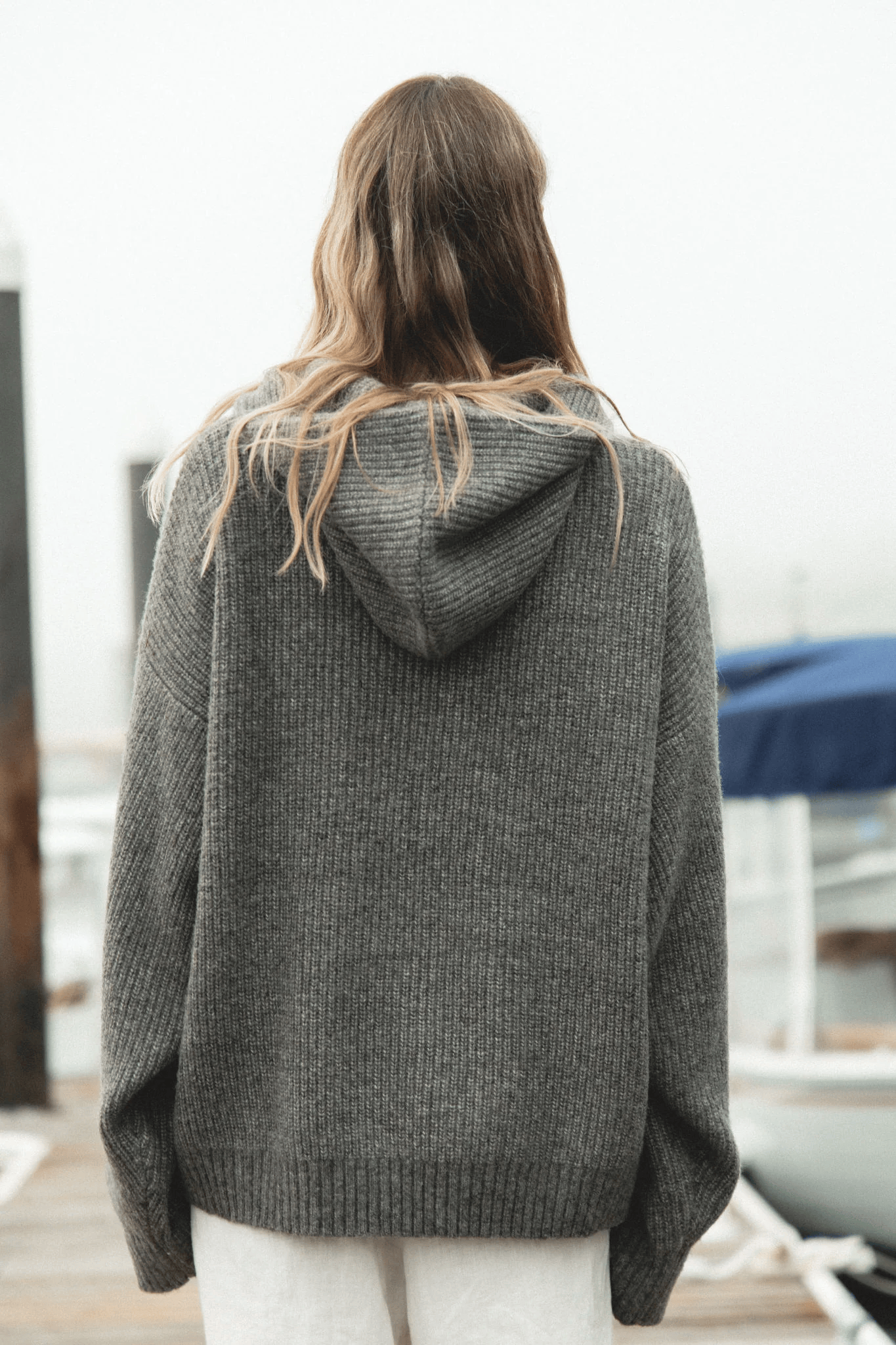 Zachte Gebreide Sweater Hoodie