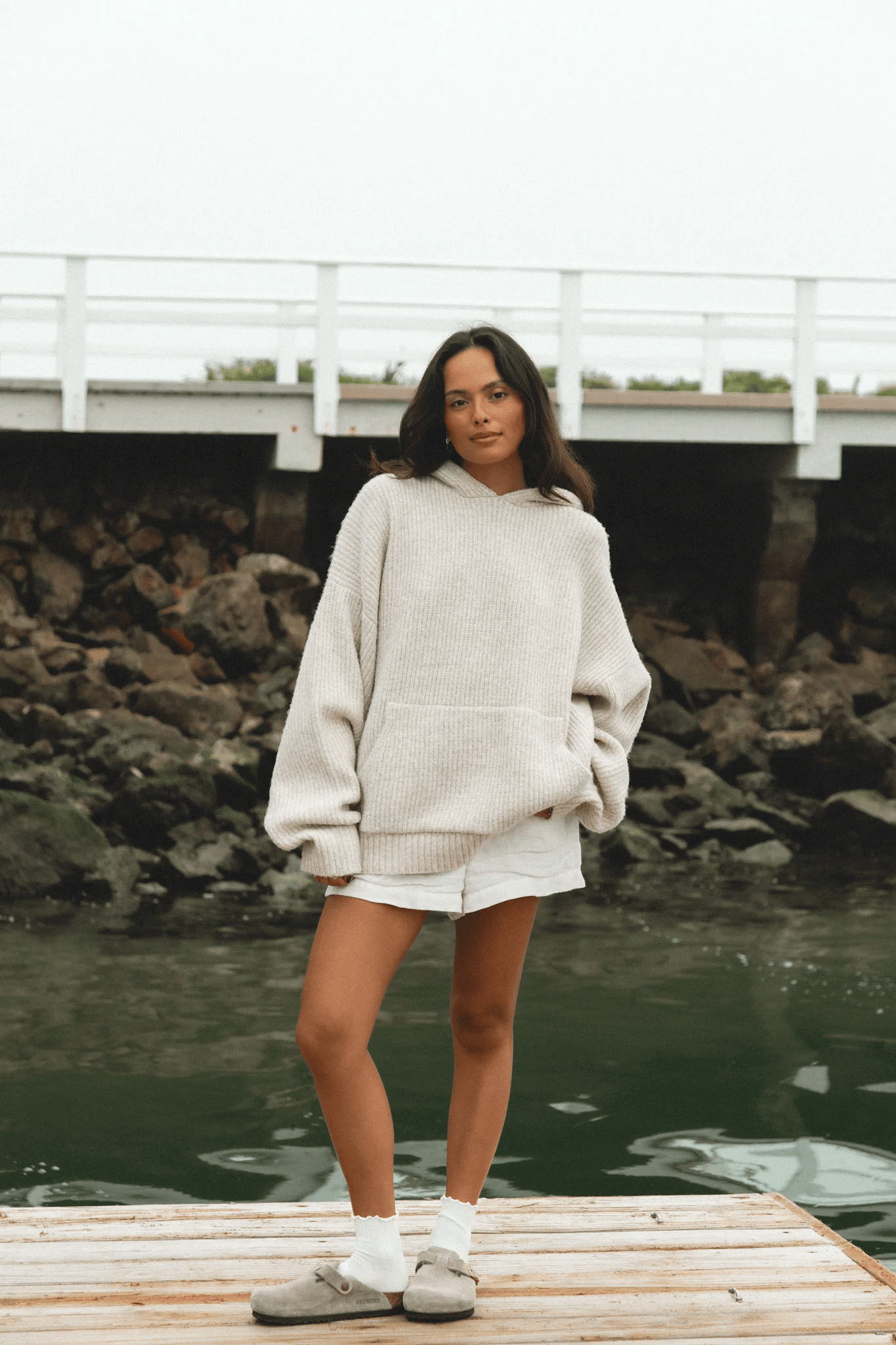 Zachte Gebreide Sweater Hoodie