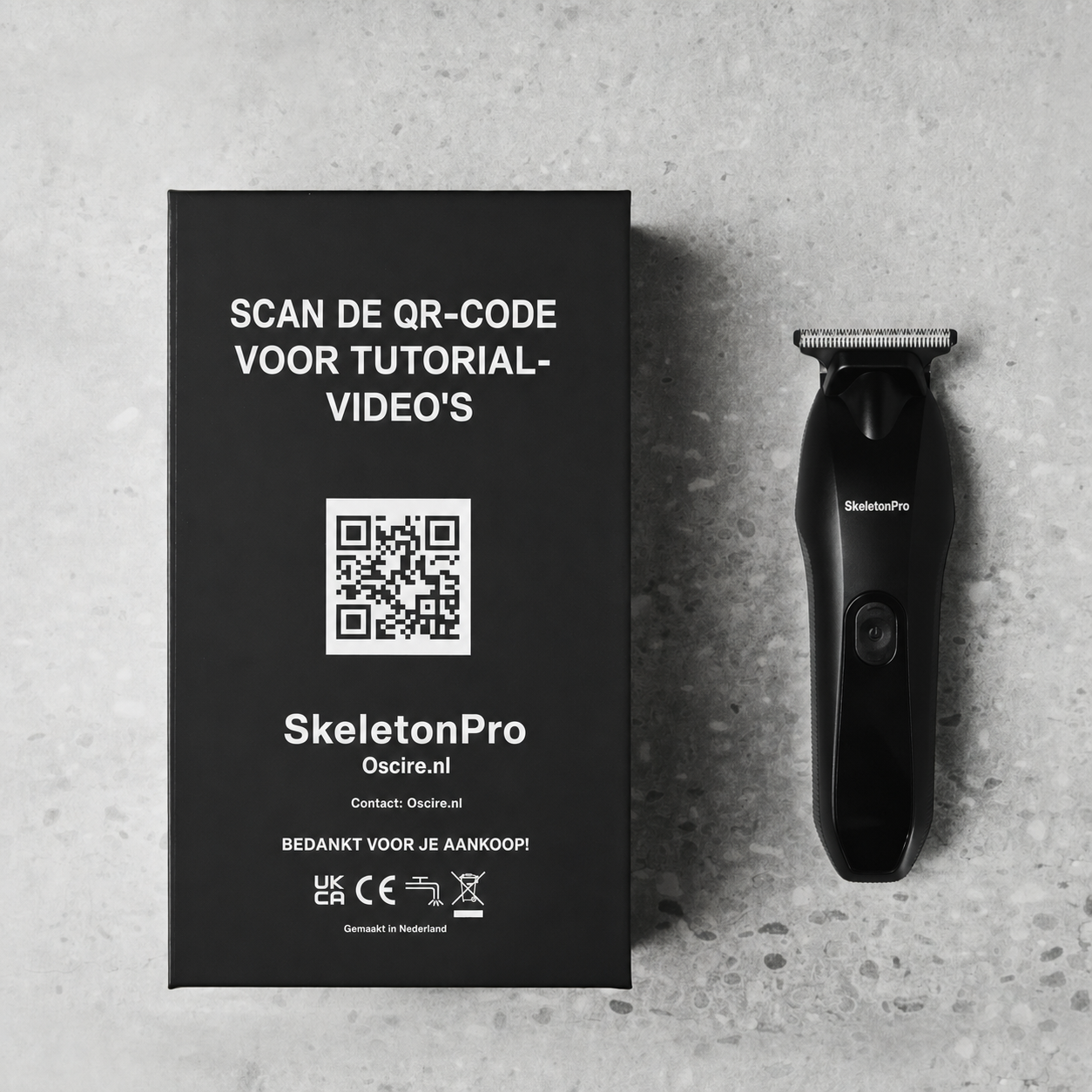 SkeletonPro | Baardtrimmer met 6 opzetkammen