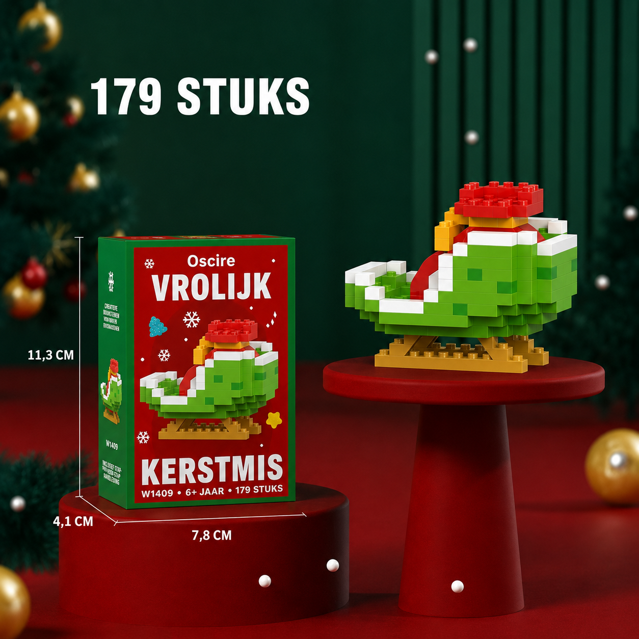 Blockies | Kerstfiguren van bouwsteentjes