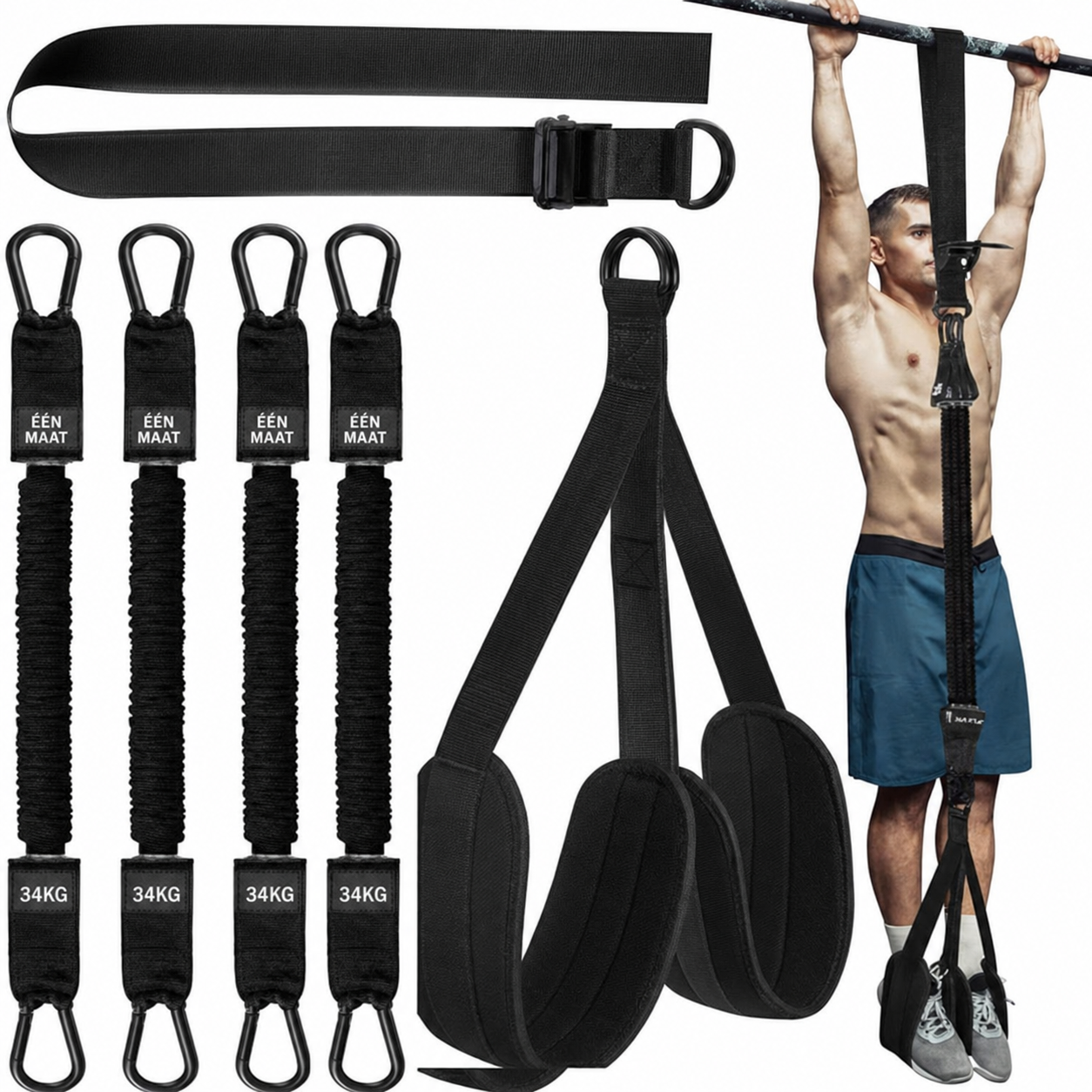 ResistCore | Pull-up band met voetsteun