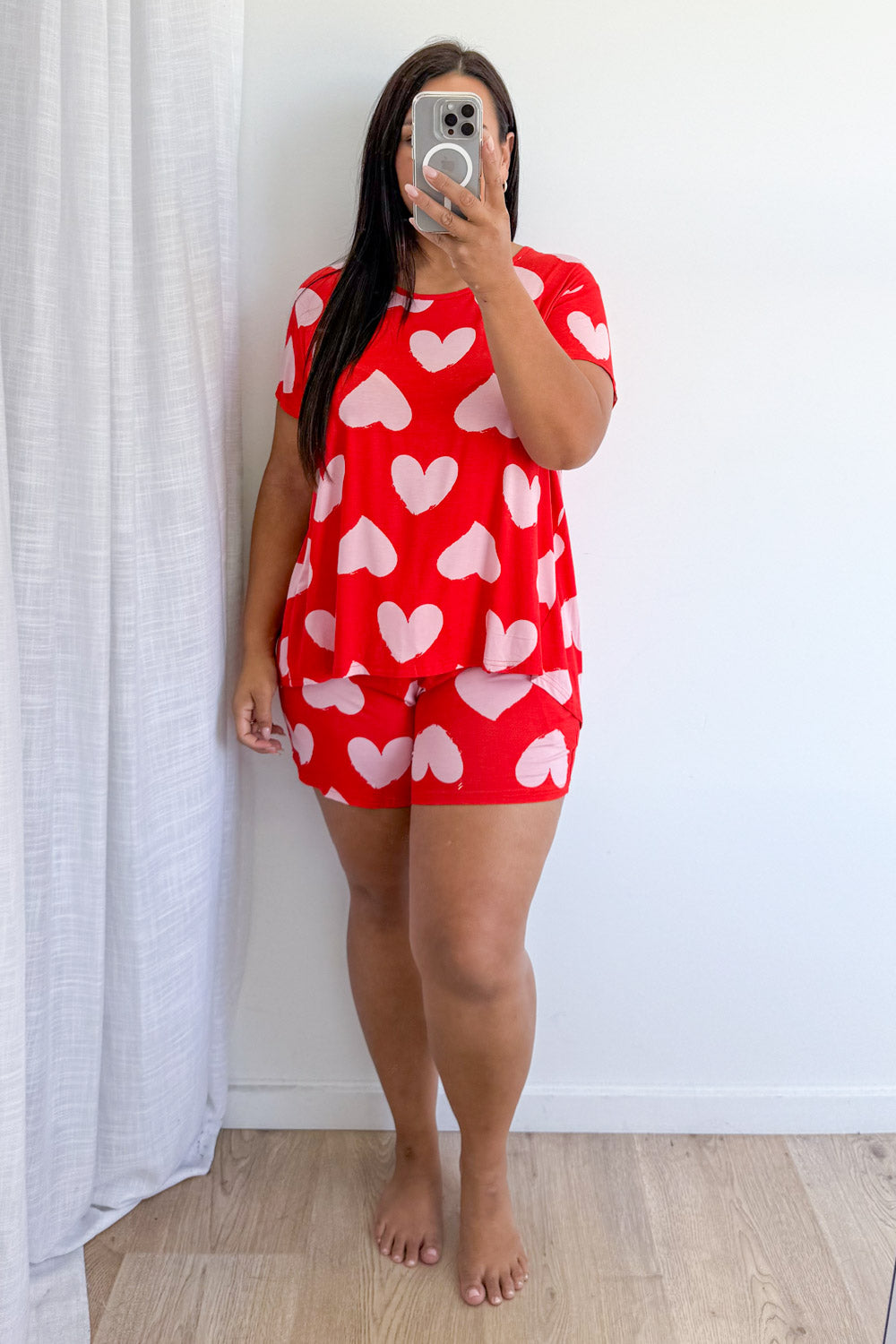 SoftEase | Ultracomfortabele Lounge & Slaap Set - Roze Hartjes