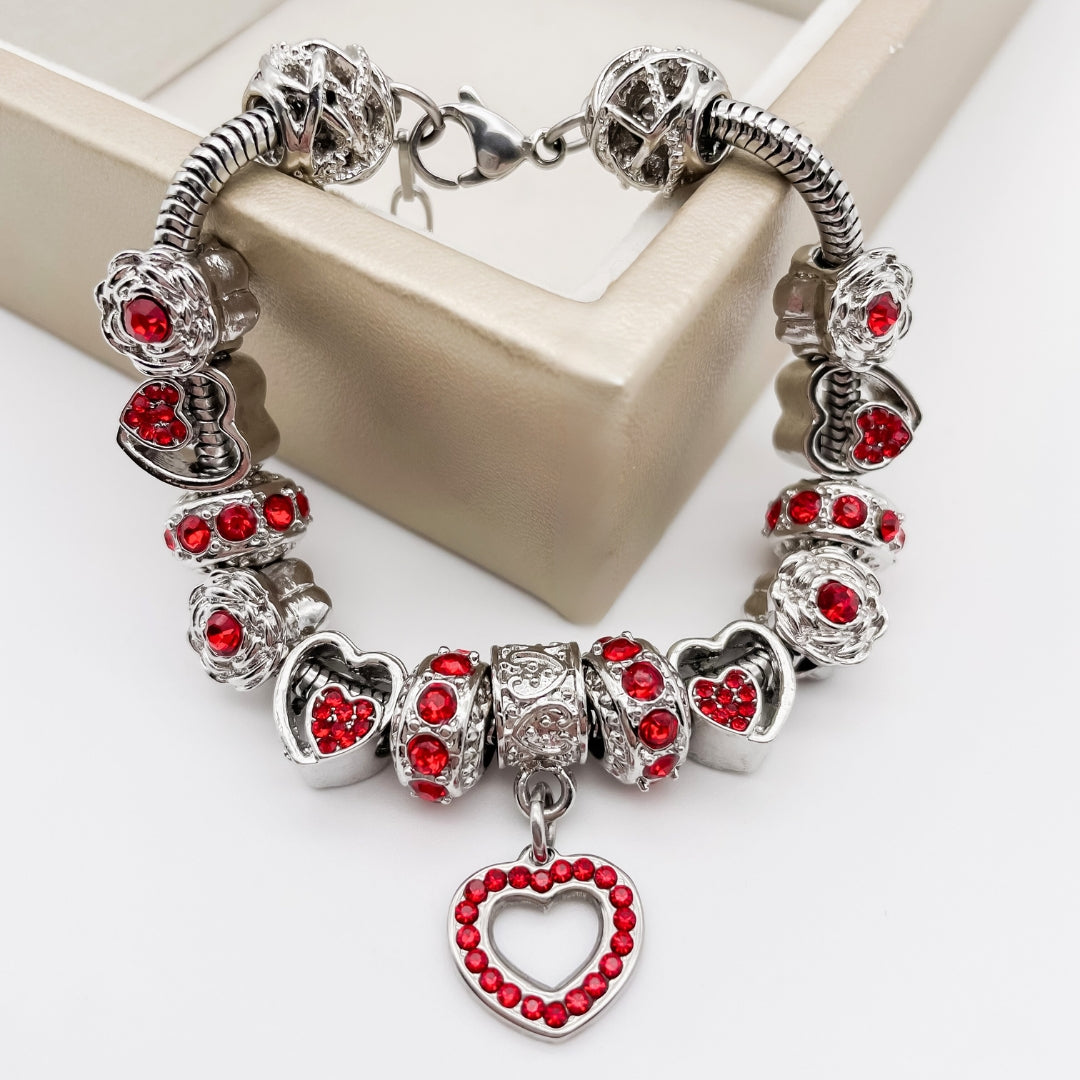 Geboortesteenarmband – Bedels met Stralende Edelsteentjes