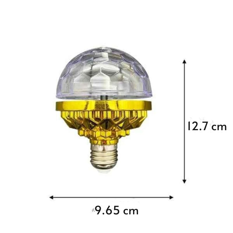 Kleurrijke roterende discobal lamp