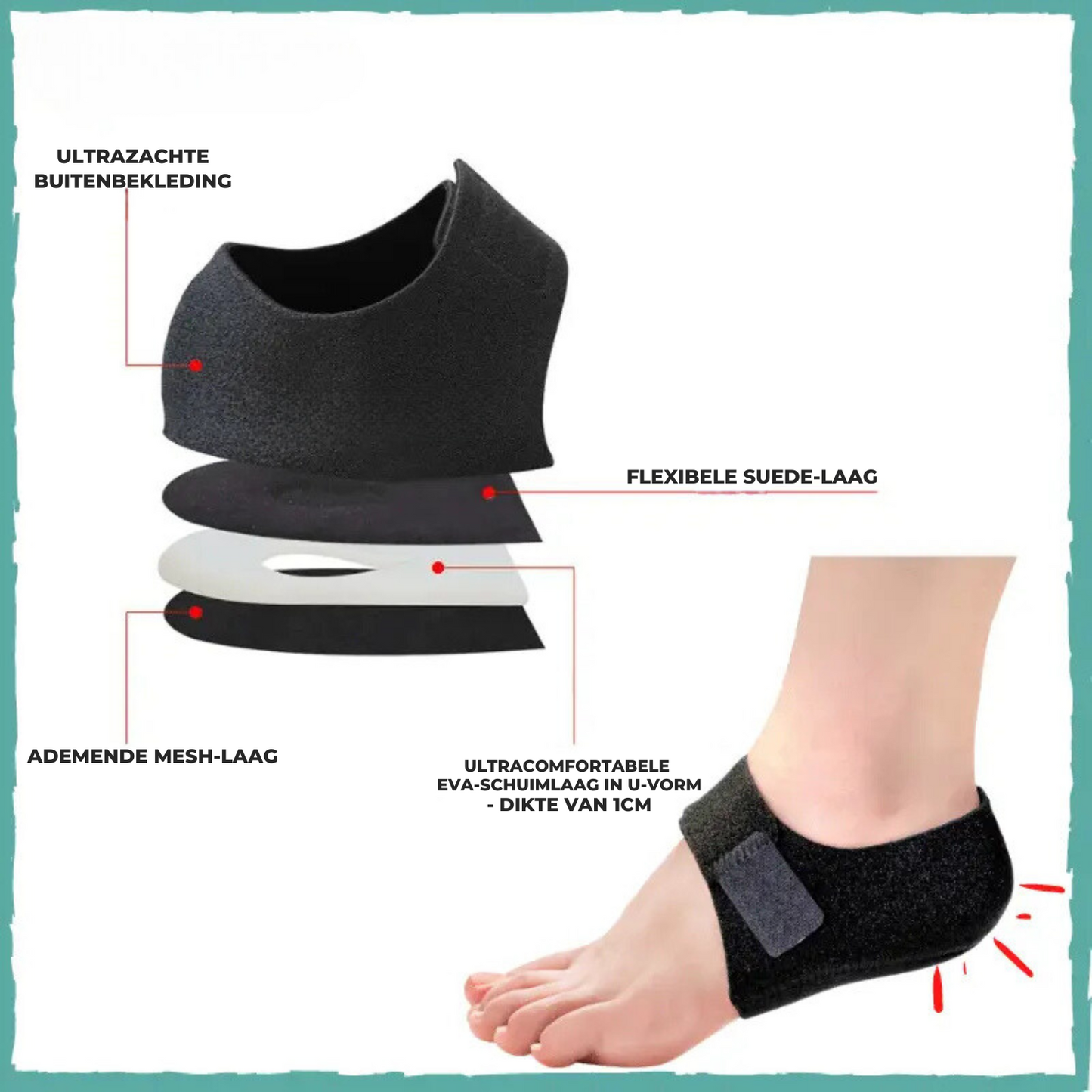 Inlegzolen Hielbeschermers | Loop weer comfortabel!