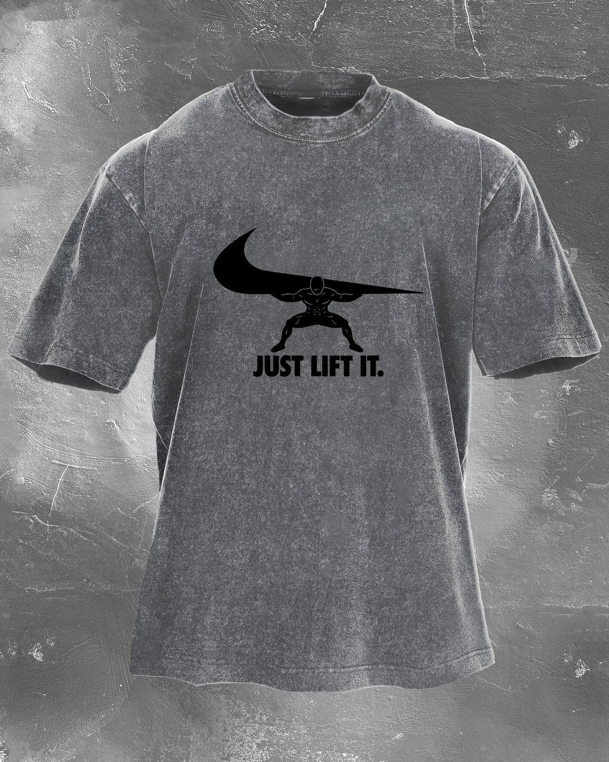 Just Lift It Gewassen T-Shirt