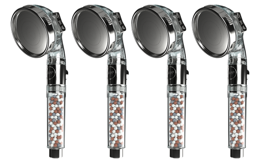 AquaPulse Ionic Pro Douchekop met Drukversterking en Minerale Filtertechnologie