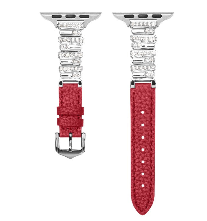 Onregelmatige Leren Band voor Apple Watch