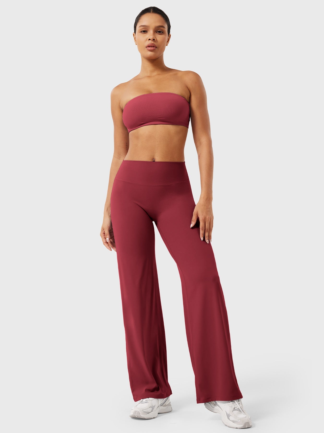 CurveFlex | Hoge Taille Straight-Leg Legging - Anker Rood