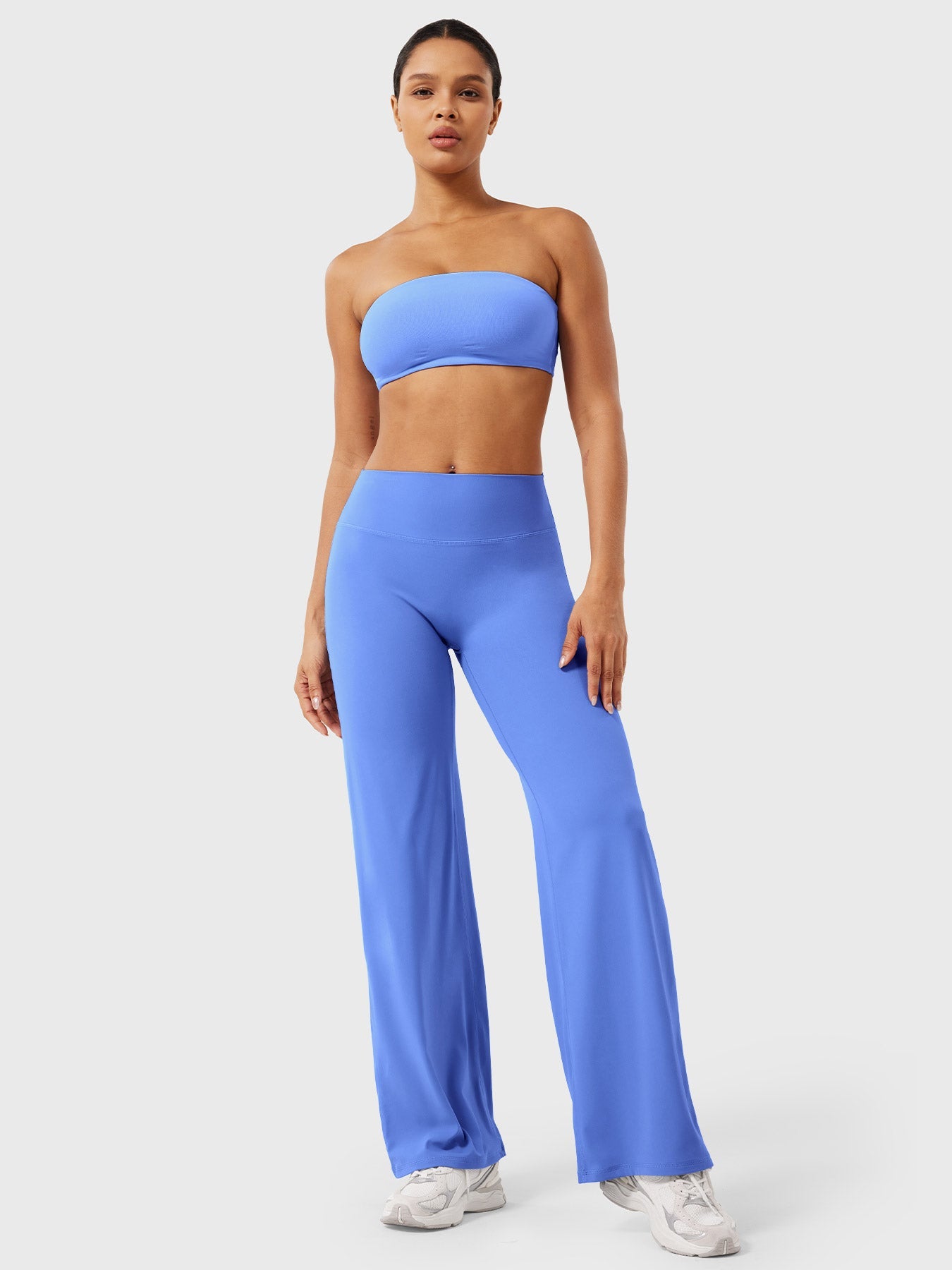 CurveFlex | Hoge Taille Straight-Leg Legging - Blauw