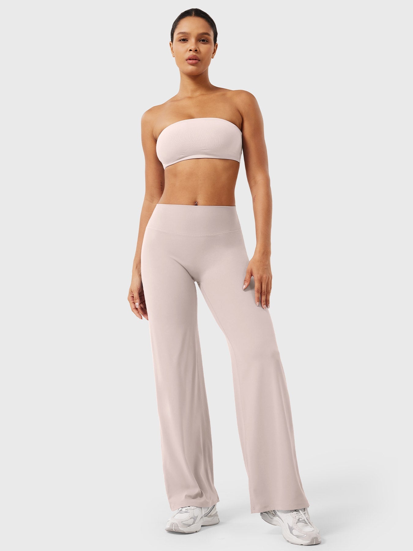CurveFlex | Hoge Taille Straight-Leg Legging - Oudroze