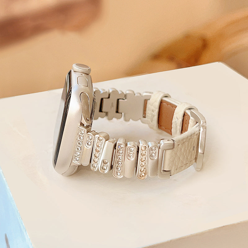 Onregelmatige Leren Band voor Apple Watch