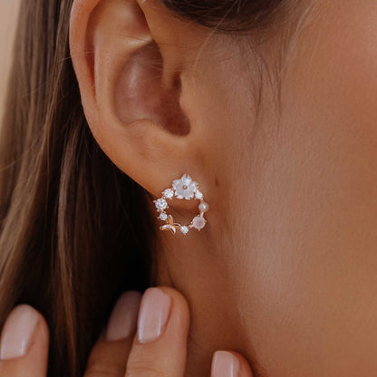 BlossGem | Sierlijke Oorbellen met lentebloemen
