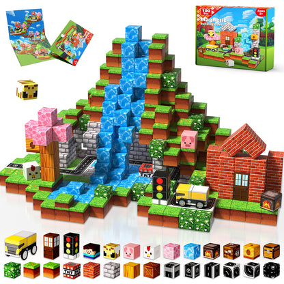 Suburb City - Magnetische Bouwtegels STEM Speelgoed | 2025 Dorpscollectie | 100–300 stuks | 2cm