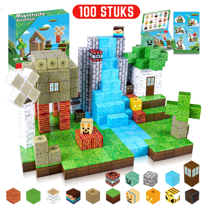 Bosleven - Magnetische Bouwblokjes | STEM Speelgoed | 2025 Dorpscollectie | 100–300 Stuks |