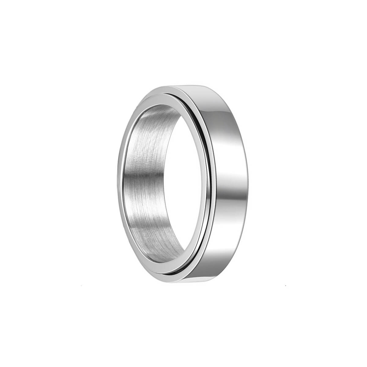 Draaibare spinnerring / antistressring (316L-staal)