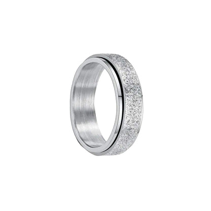 Sprankelende spinner-ring / antistressring (316L-staal)