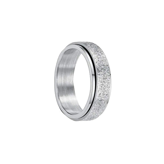 Sprankelende spinner-ring / antistressring (316L-staal)