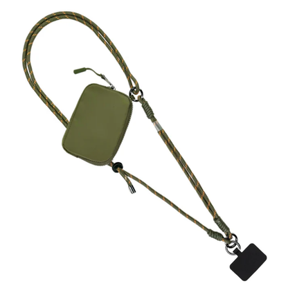 Active crossbodytas met RFID-vak en dubbel koord