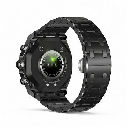 Sentinel | Stalen hex-bezel smartwatch