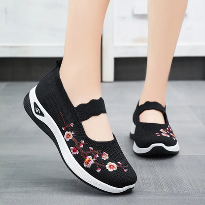 ErgoFlora – Bloemige Sneakers Met Orthopedisch Comfort