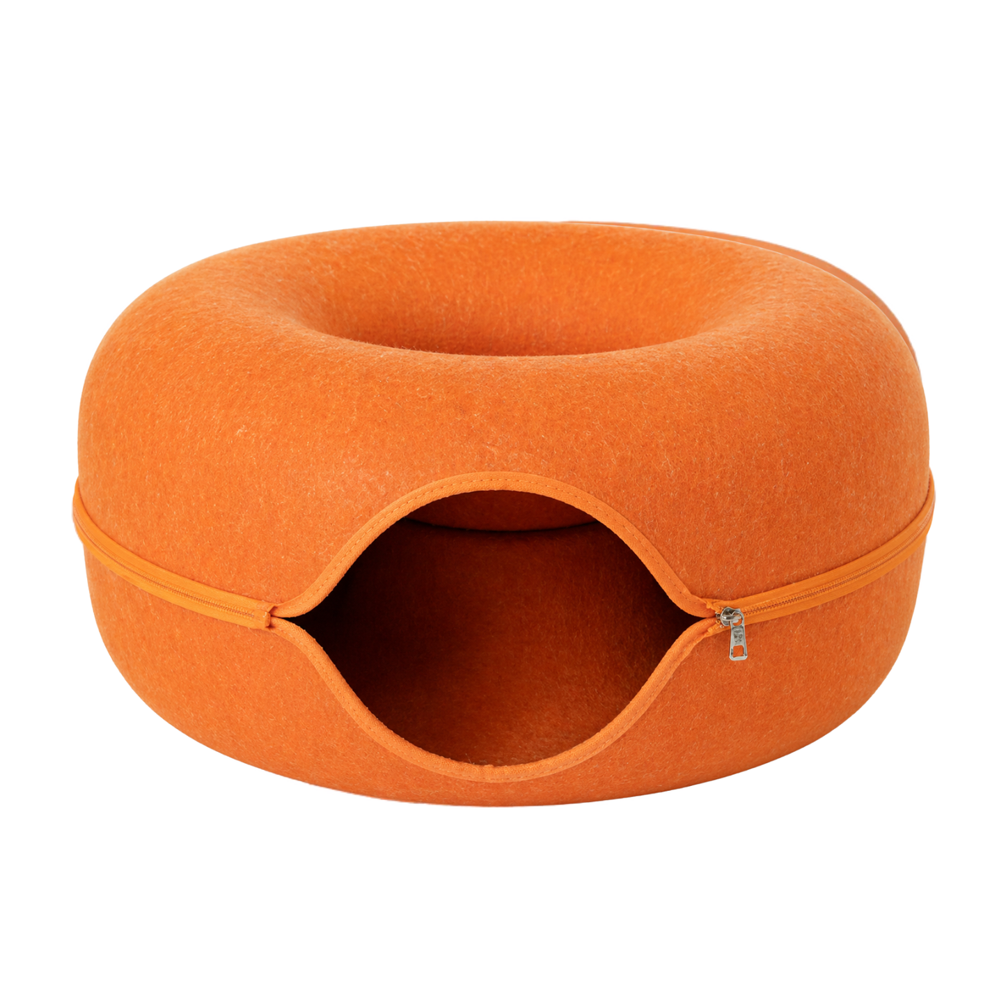SnugNest | Vilten kattentunnel-kattenbed - Jumbo-formaat