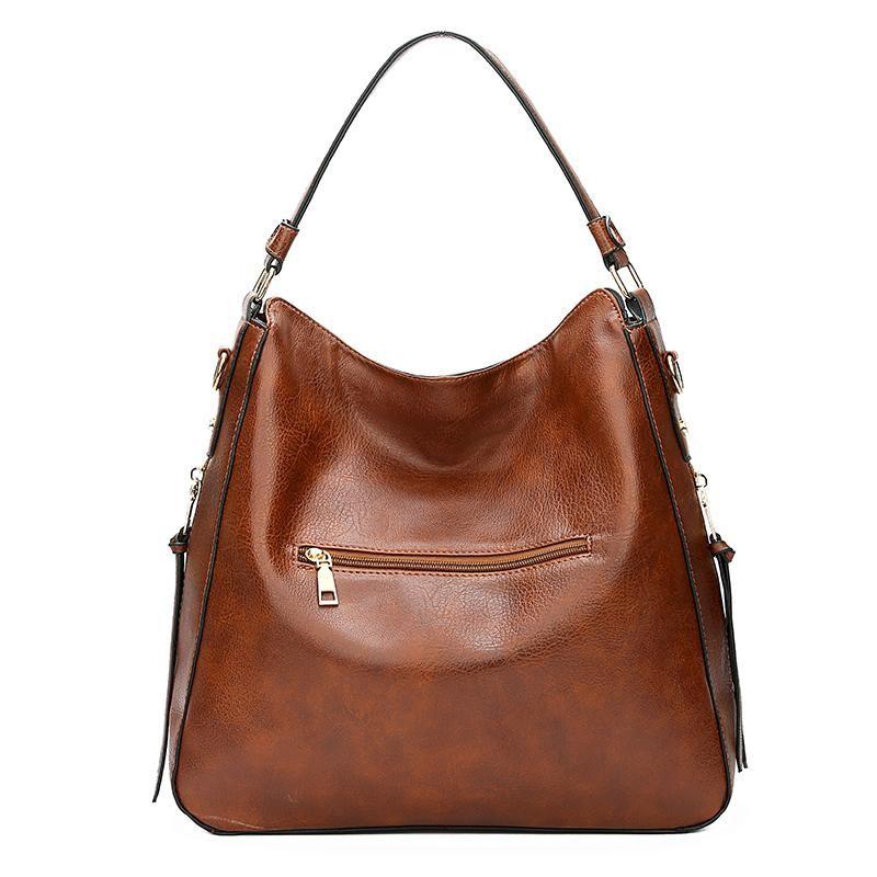 De Verona Luxe Lederen Anti-diefstal Handtas (+ GRATIS Portemonnee)