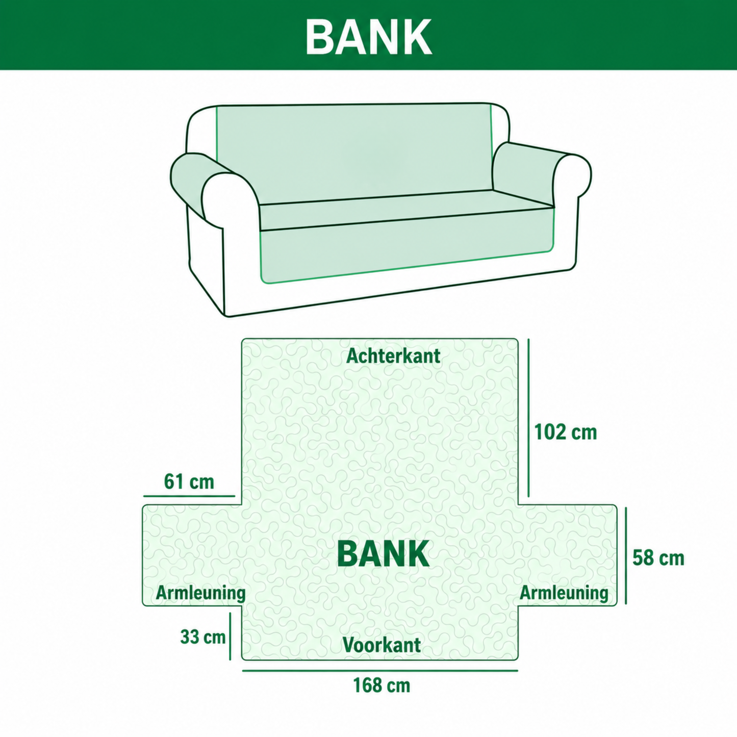 Gewatteerde Bankdeken