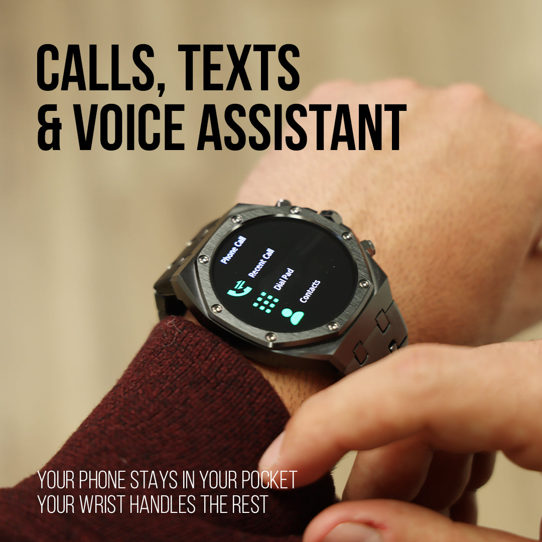 Sentinel | Stalen hex-bezel smartwatch