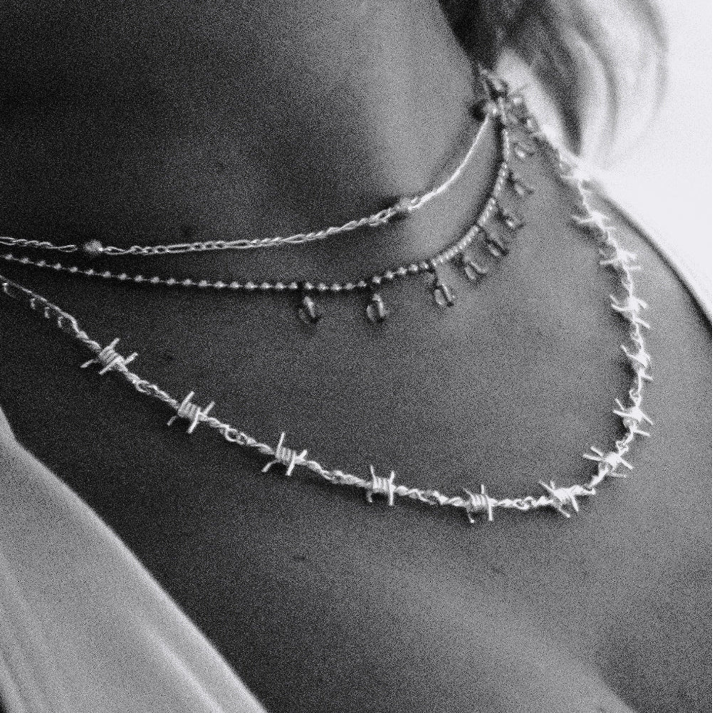 Chokeletto | Comfortabele choker met opvallend barbed wire design voor elke outfit