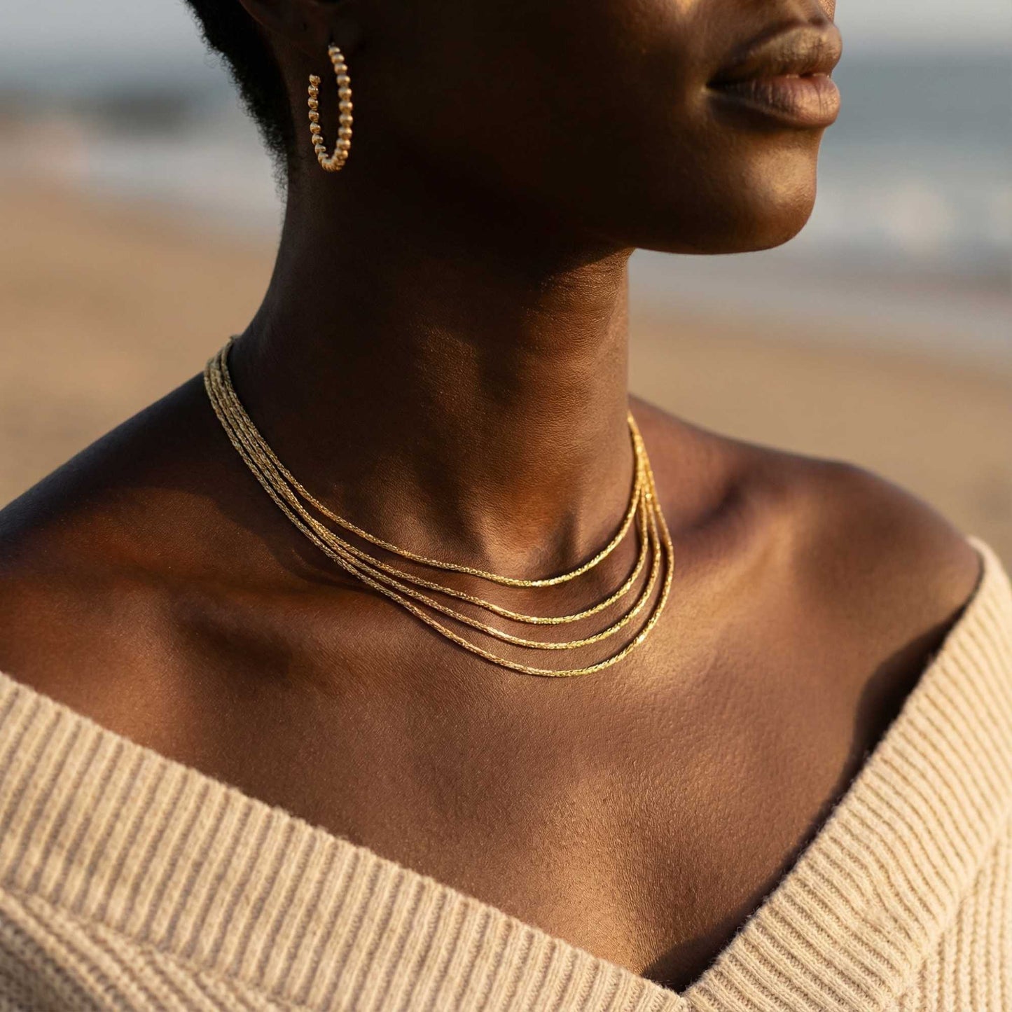 Riviera-choker met meerdere laagjes
