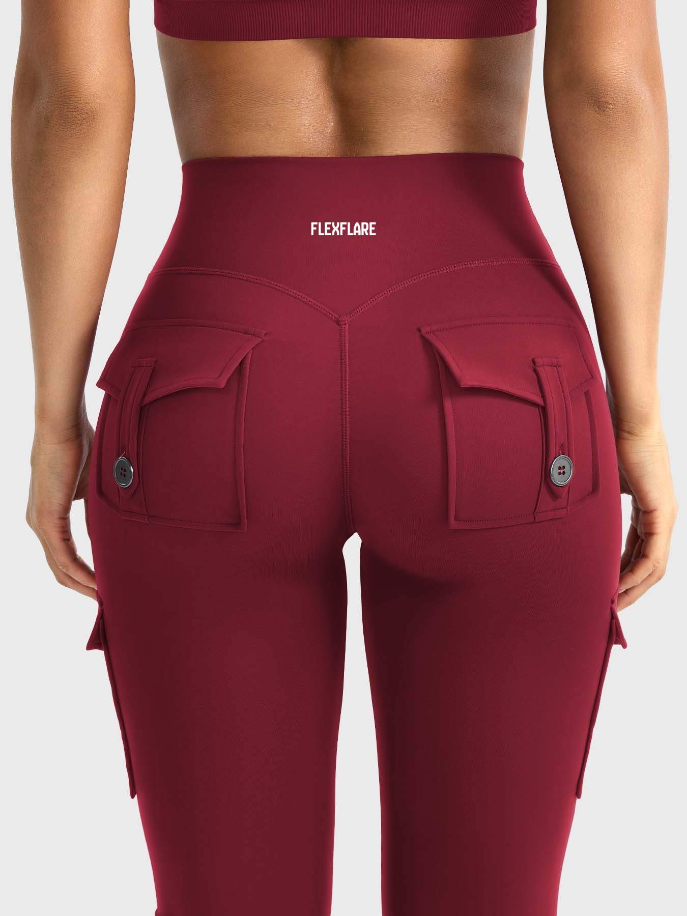 FlexFlare | Cargo Legging - Wijnrood