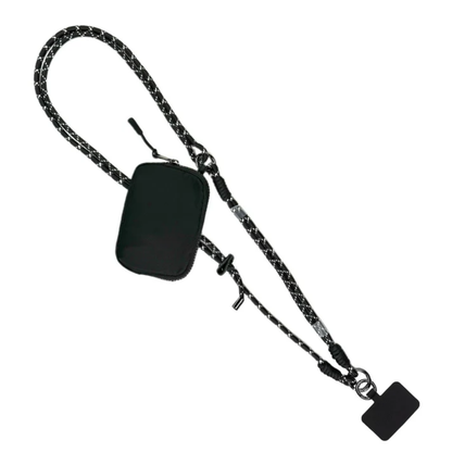 Active crossbodytas met RFID-vak en dubbel koord