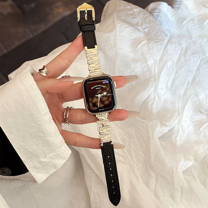 Onregelmatige Leren Band voor Apple Watch